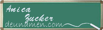 Anica Zucker Visitenkarte